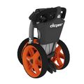 Clicgear 3.5+ Golf Trolley Charcoal/Orange - Folded